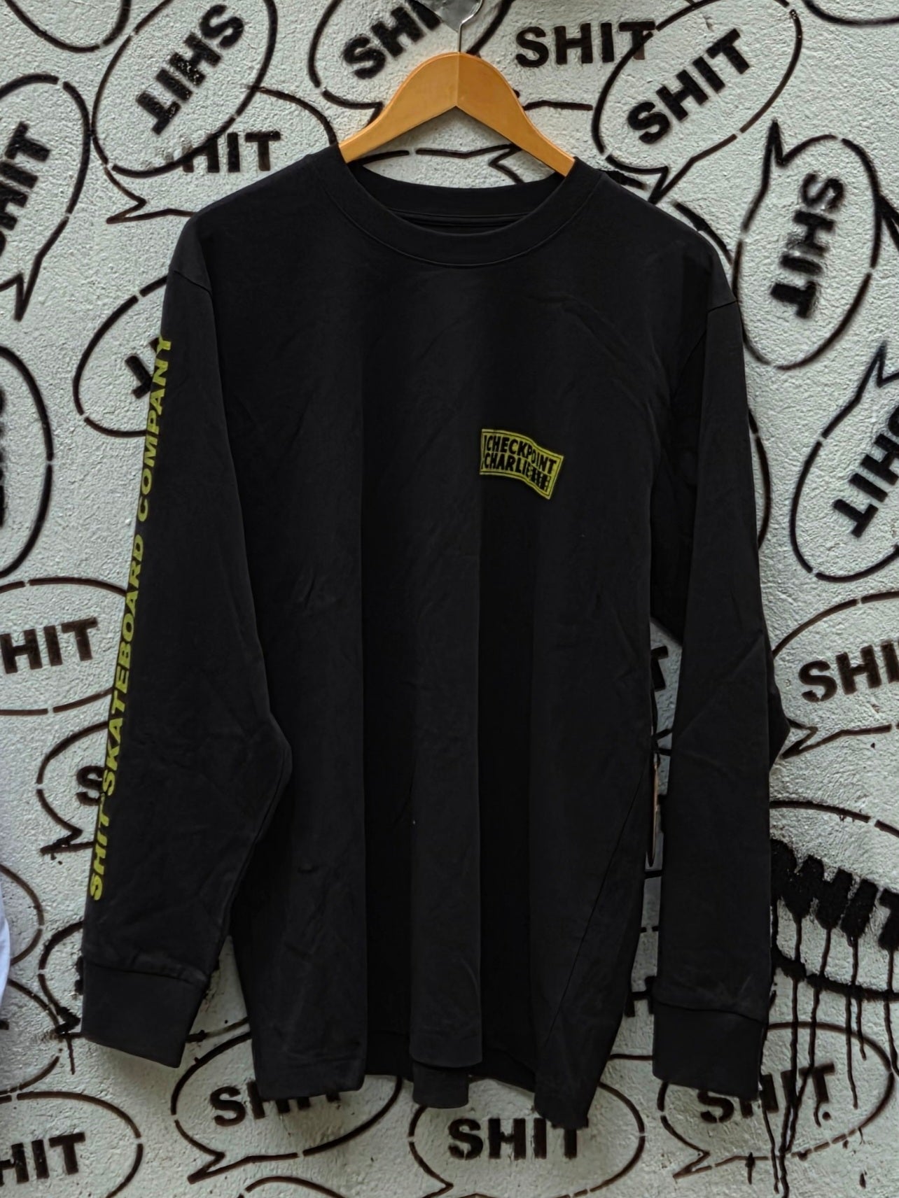 SHIT® X CHECKPOINT, Longsleeve, Blk/Yel