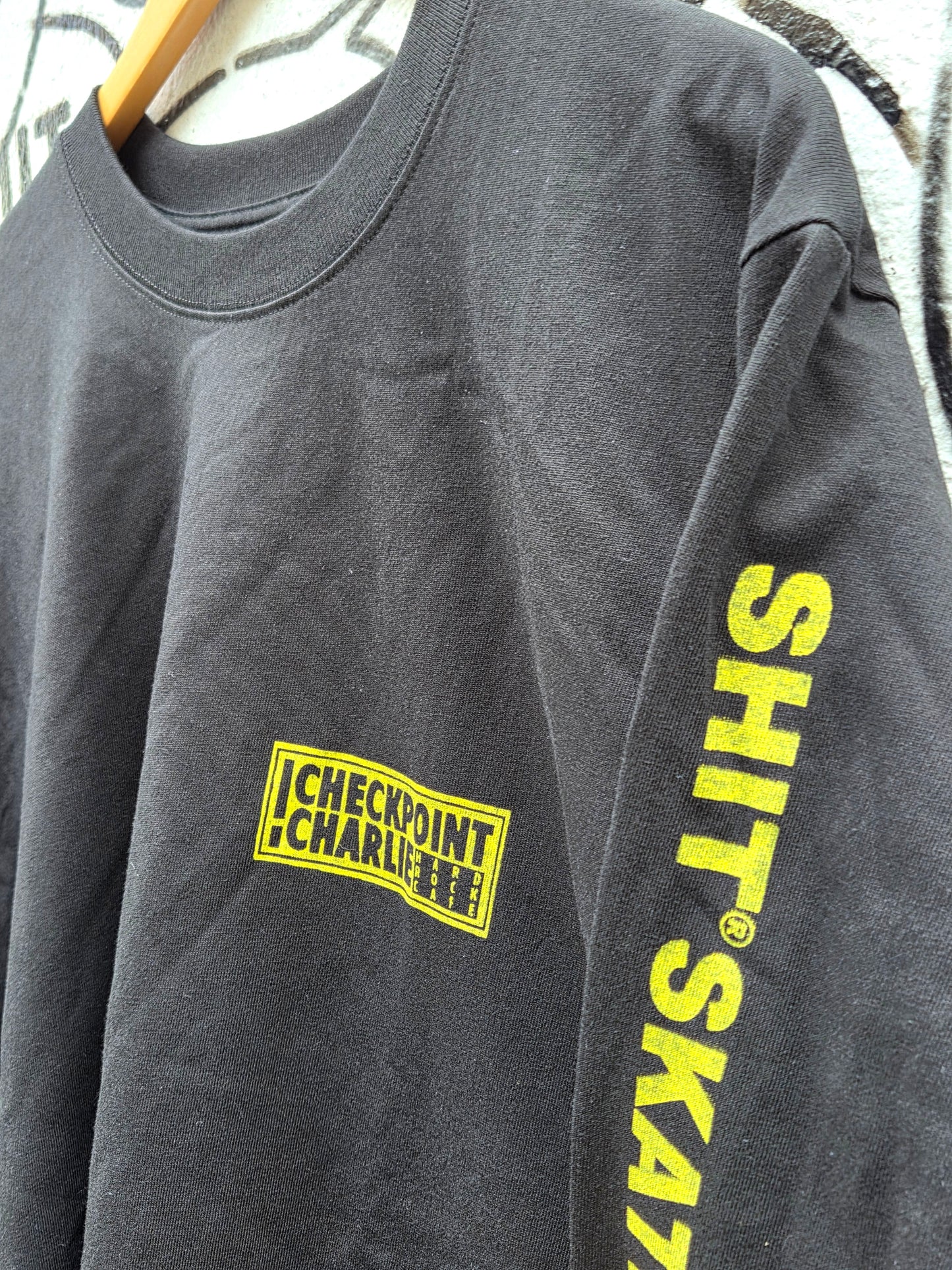 SHIT® X CHECKPOINT, Longsleeve, Blk/Yel