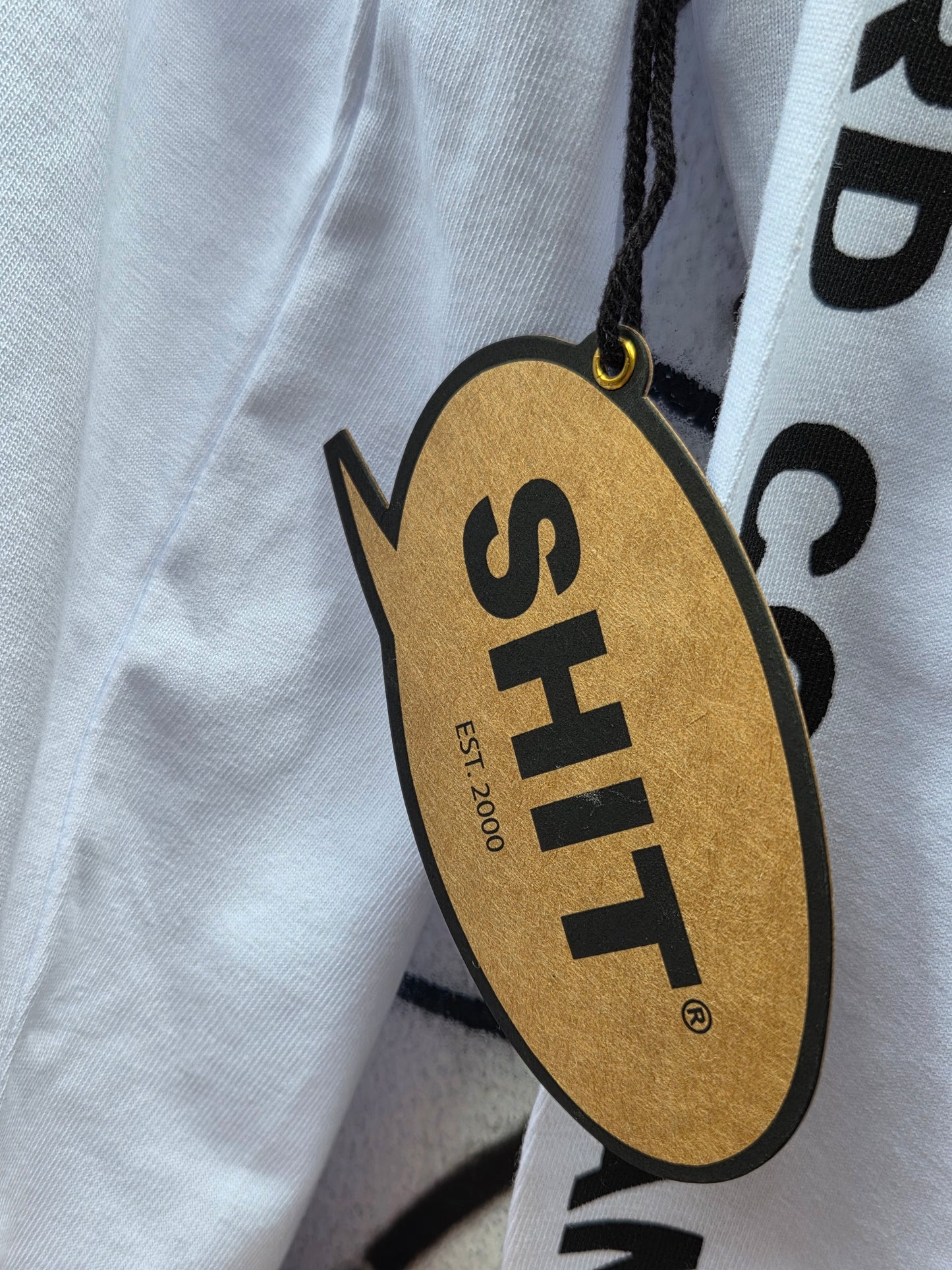 SHIT® X CHECKPOINT, Longsleeve, Wht/Blk