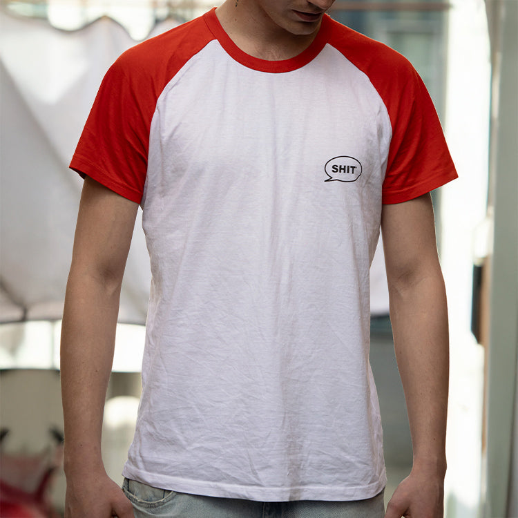 SHIT® TB 21 T-shirt, White/Red