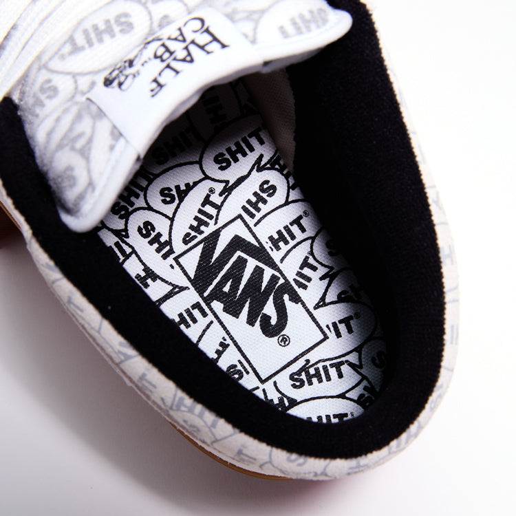 VANS X SHIT Halfcab, WHT/BLK/GUM