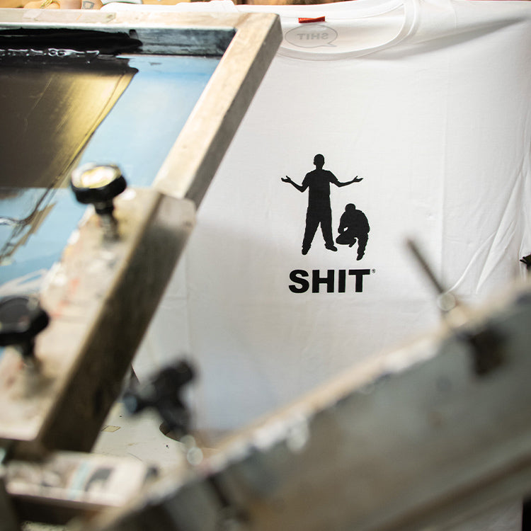 SHIT® T-shirt, OG PERSONS LOGO, White