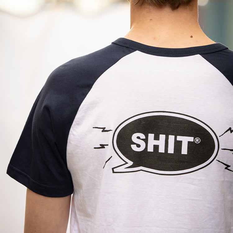 SHIT® TB 21 T-shirt, White/Dark Blue