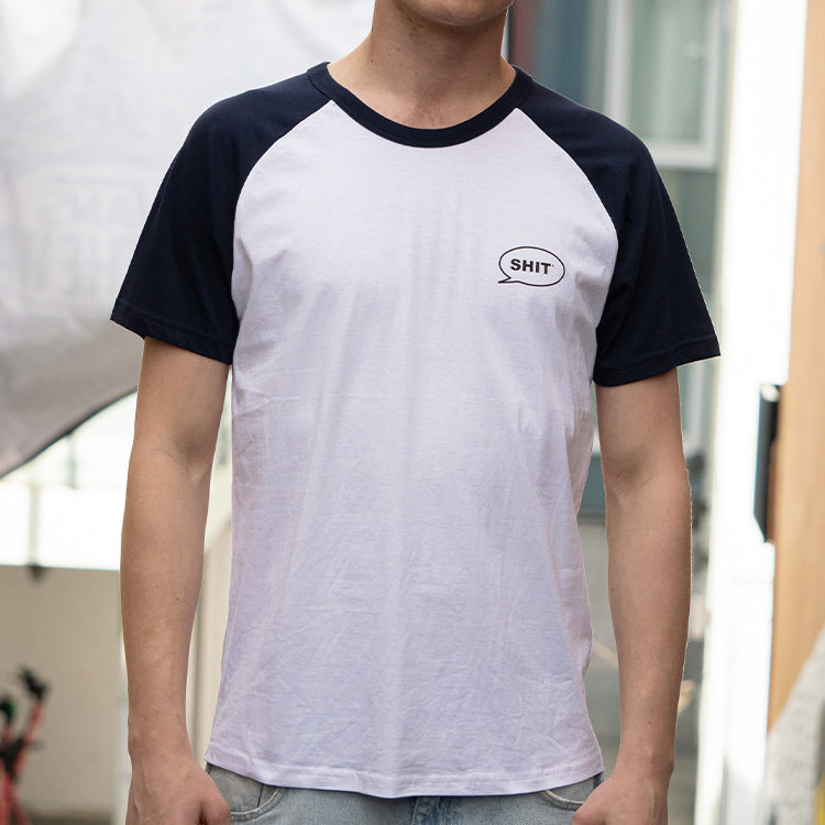 SHIT® TB 21 T-shirt, White/Dark Blue