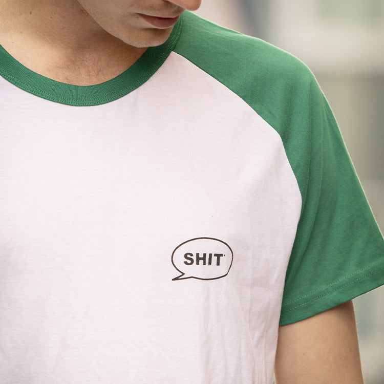 SHIT® TB 21 T-shirt, White/Green