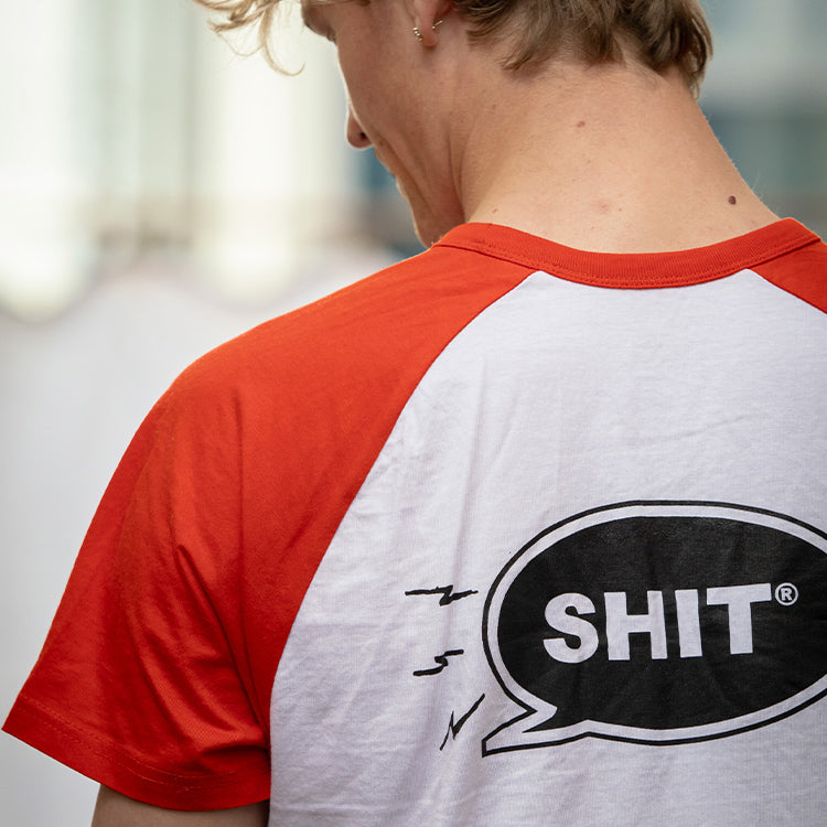 SHIT® TB 21 T-shirt, White/Red