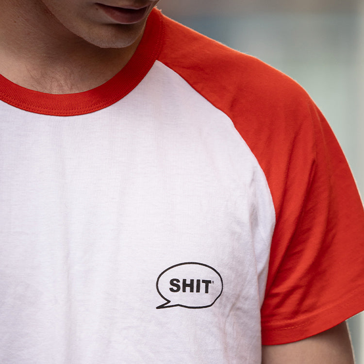 SHIT® TB 21 T-shirt, White/Red