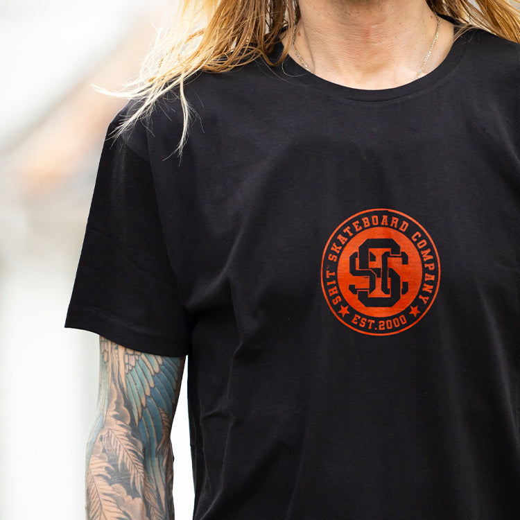 SHIT® T-SHIRT SSC LOGO BLACK / RED