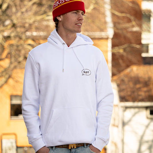SHIT® TB Chest HOODIE WHITE