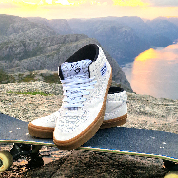 VANS X SHIT Halfcab, WHT/BLK/GUM