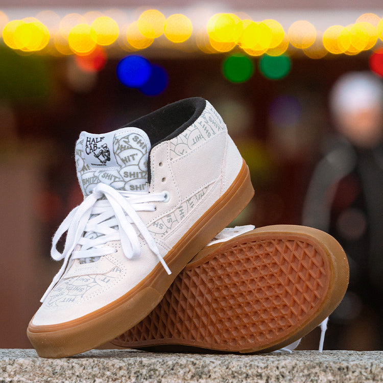 VANS X SHIT Halfcab, WHT/BLK/GUM