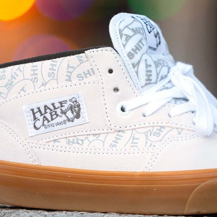 VANS X SHIT Halfcab, WHT/BLK/GUM