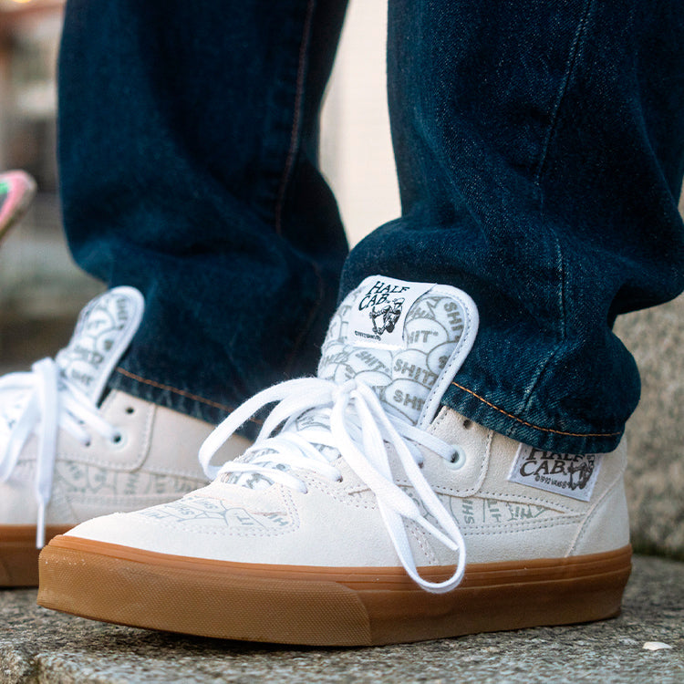 VANS X SHIT Halfcab, WHT/BLK/GUM