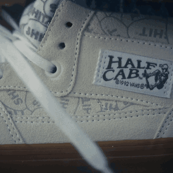 VANS X SHIT Halfcab, WHT/BLK/GUM
