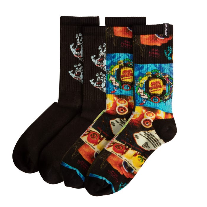 Santa Cruz Socks SW Adverts Sock (2 Pack) Multi O/S ADULT SHIT