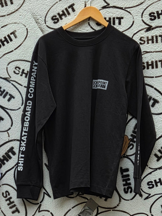 SHIT® X CHECKPOINT, Longsleeve, Blk/Wht