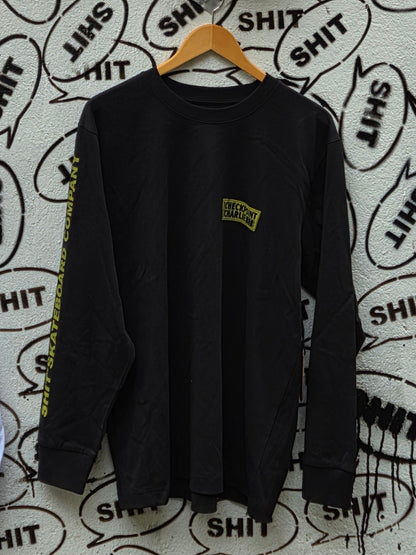 SHIT® X CHECKPOINT, Longsleeve, Blk/Yel