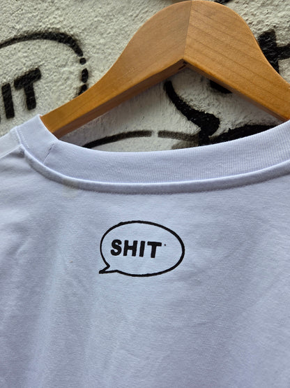 SHIT® X CHECKPOINT, Longsleeve, Wht/Blk
