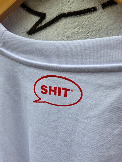 SHIT® X CHECKPOINT, Longsleeve, Wht/Red