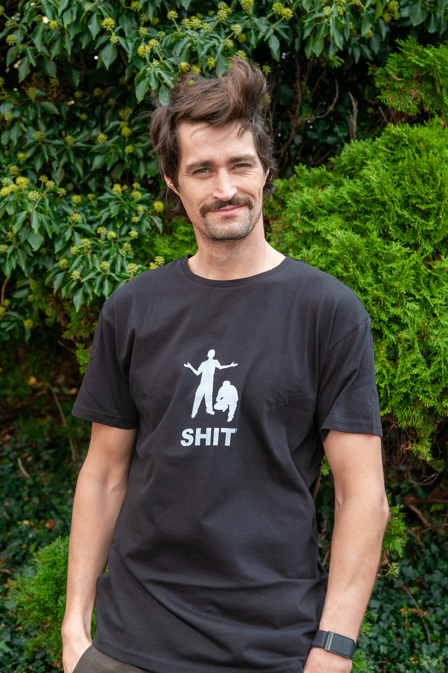 SHIT® T-shirt, OG PERSONS LOGO, Black