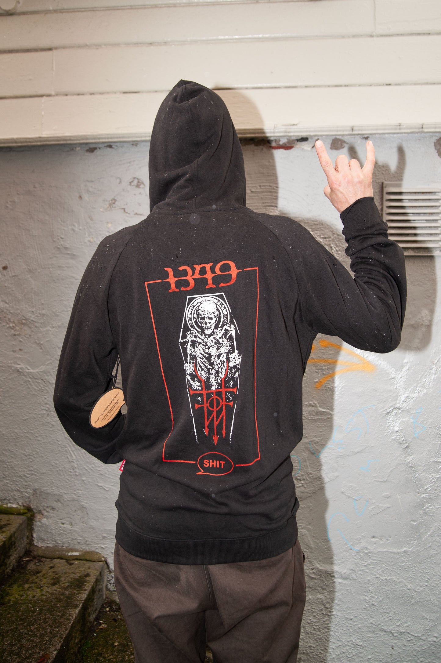 SHIT® X 1349 ZIP HOODED SWEATSHIRT