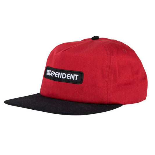 Independent Cap BC Groundwork Snapback Maroon/Black O/S ADULT