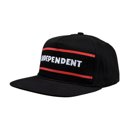 Independent Cap ITC Streak Snapback Black O/S ADULT