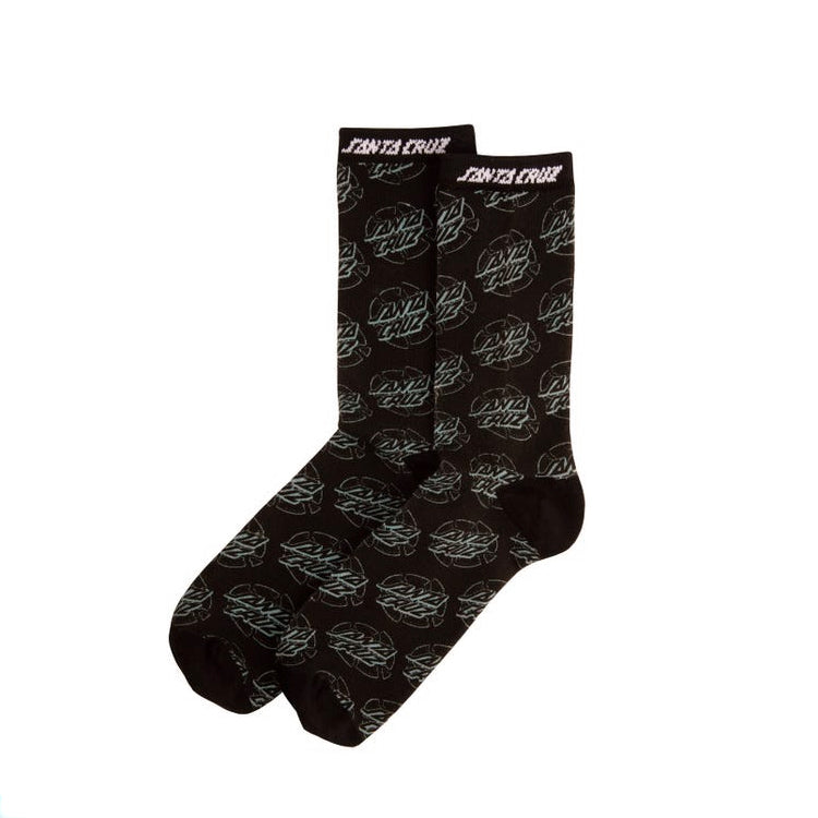 Santa Cruz Socks Broken Dot Sock Black O/S ADULT