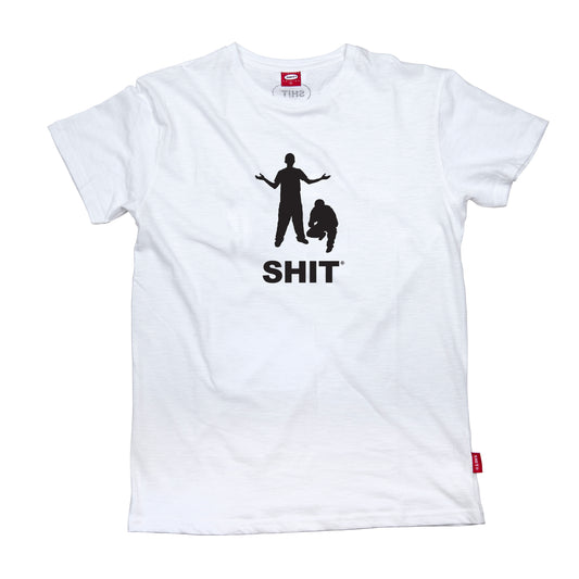 SHIT® T-shirt, OG PERSONS LOGO, White