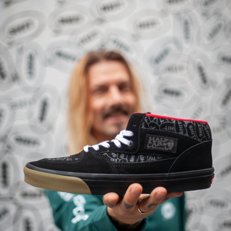 VANS X SHIT Halfcab, BLK/RED/GUM