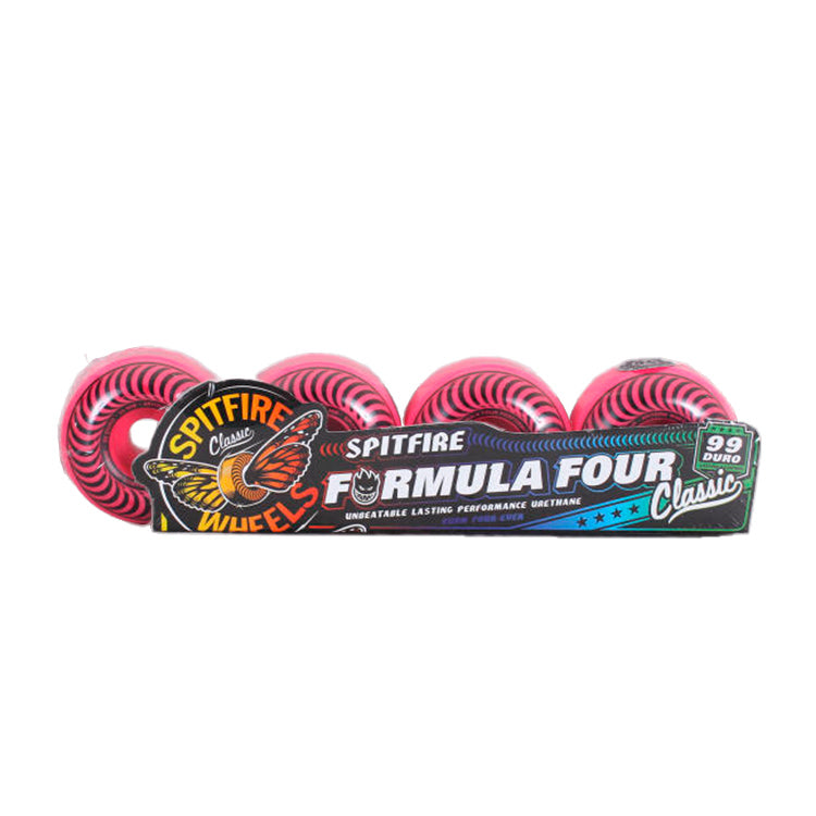 Spitfire Formula Four Chroma Classic Pink 99duro Wheels