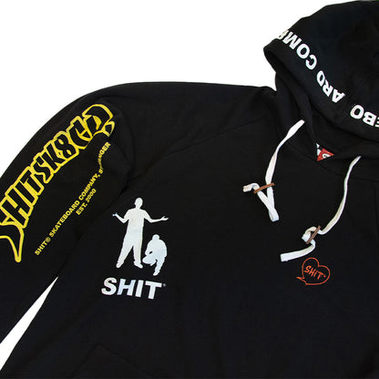 SHIT® MULTILOGO HOODIE BLACK