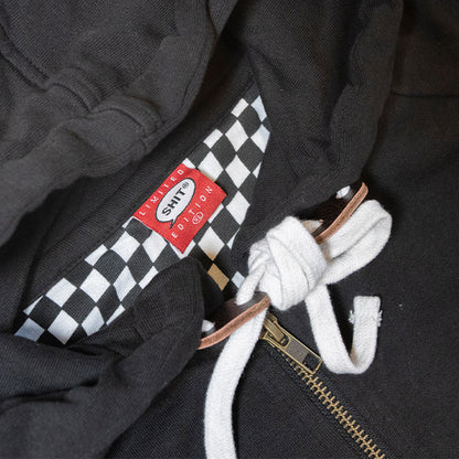 SHIT® BASIC ZIP-HOODIE BLACK