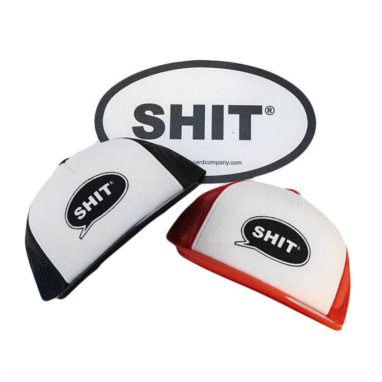 SHIT® - BUBBLE LOGO TRUCKER CAP BLK