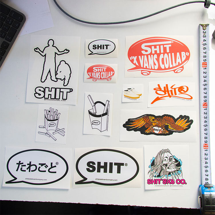 Shit Sticker Pack STICKERS – SHIT® SKATEBOARD COMPANY