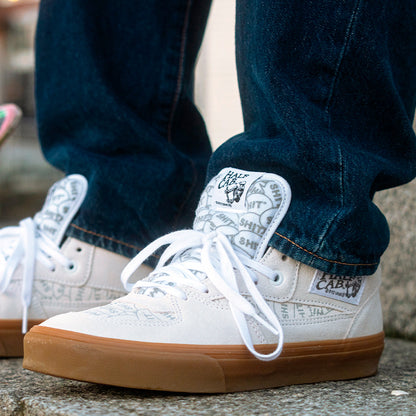 VANS X SHIT Halfcab, WHT/BLK/GUM EARLY BIRD