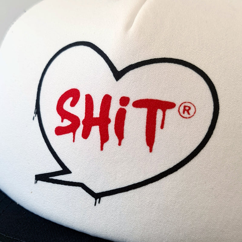 SHIT® HEART CAP, BLACK/WHITE