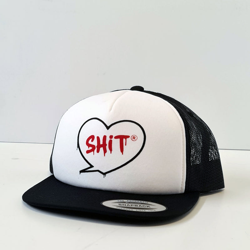 SHIT® HEART CAP, BLACK/WHITE