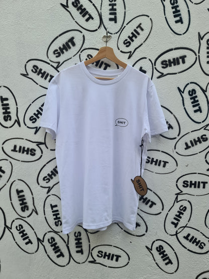 SHIT® T-shirt, TB Chest, White