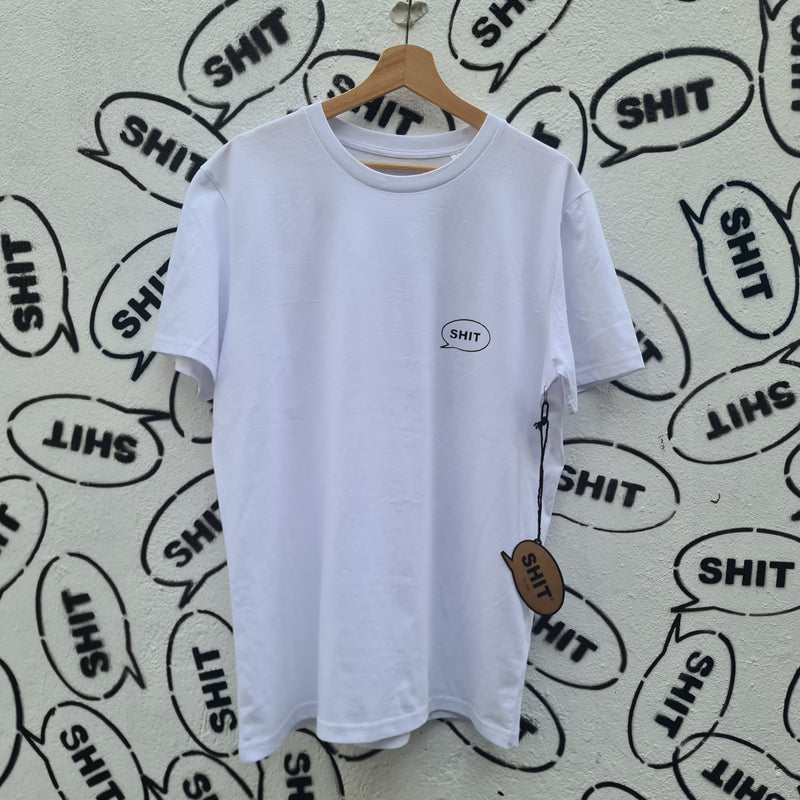 SHIT® T-shirt, TB Chest, White