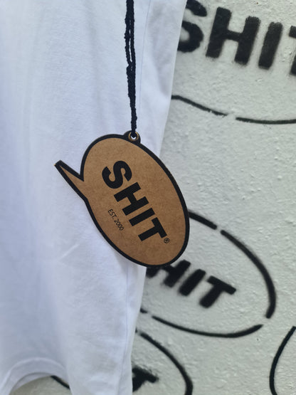 SHIT® T-shirt, TB Chest, White