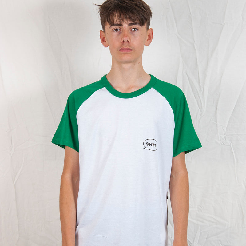 SHIT® TB 21 T-shirt, White/Green