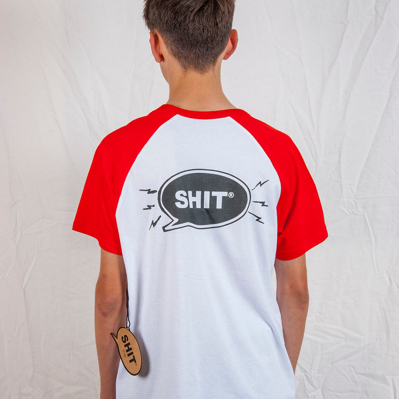SHIT® TB 21 T-shirt, White/Red