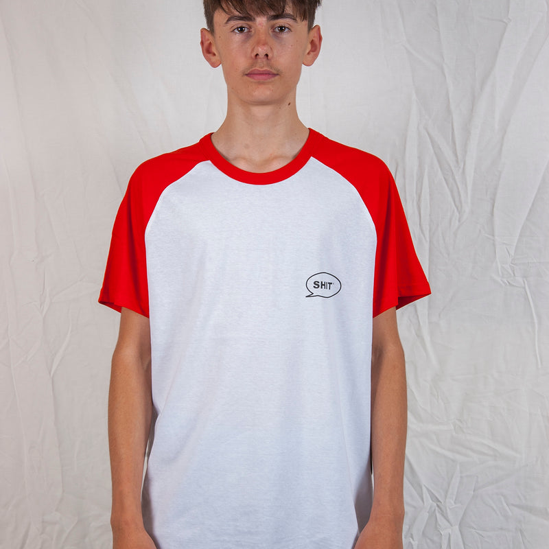 SHIT® TB 21 T-shirt, White/Red