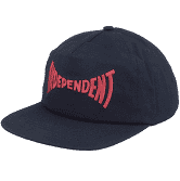 Independent Cap Spanning Snapback Black O/S ADULT